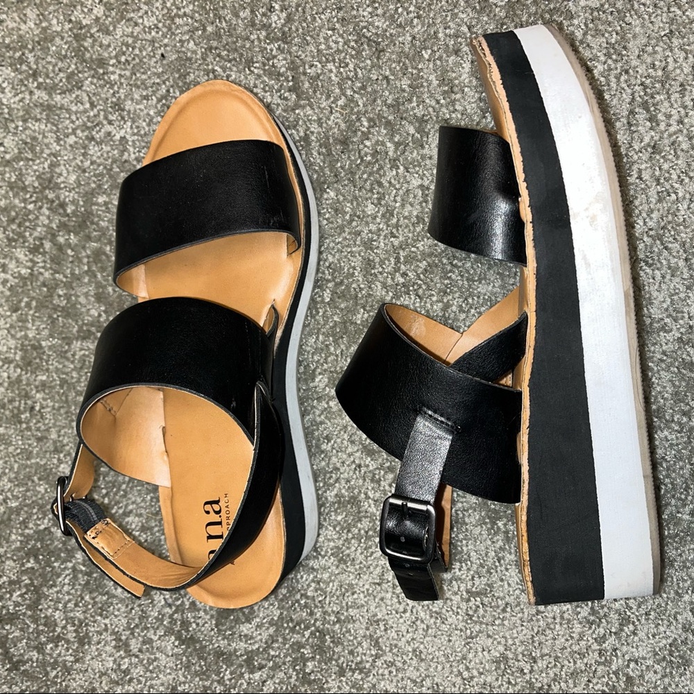 A.n.a brand flat wedge heels.